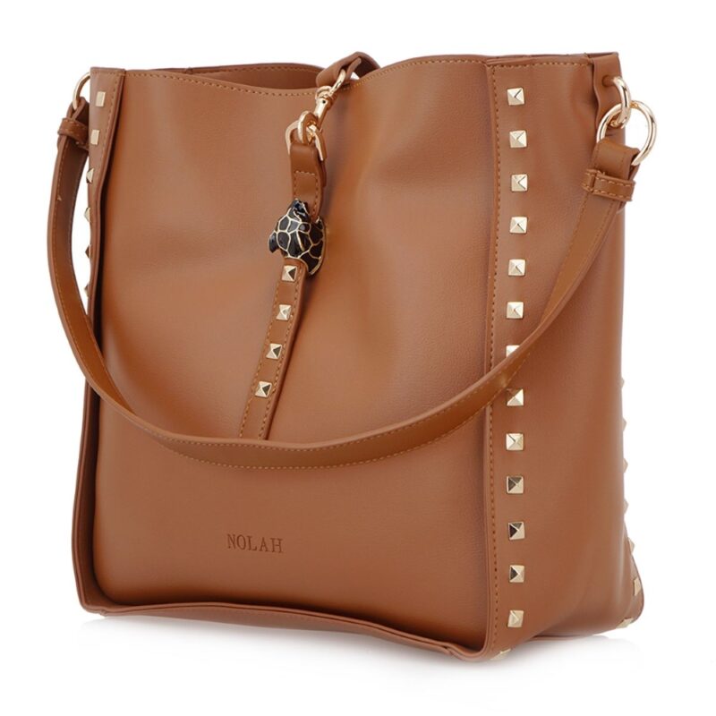 Τσάντα Ώμου Nolah London-Brown - Image 5
