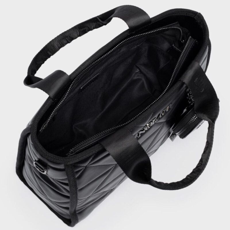 Τσάντα Χειρός Nolah Ryder Medium-Black/Gun - Image 3